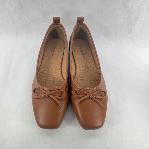 Kelsi Dagger Anthropologie Brooklyn Frankie Ballet Flats 8.5 Copper Brown Chic - Picture 2 of 11